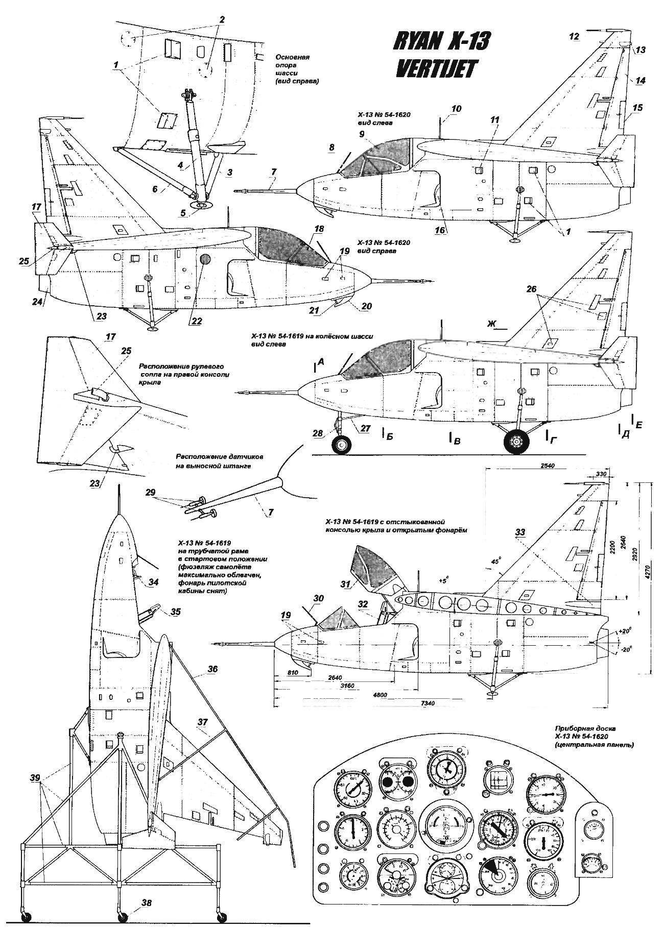 Aircraft vertical takeoff and landing RYAN X-13 VERTIJET