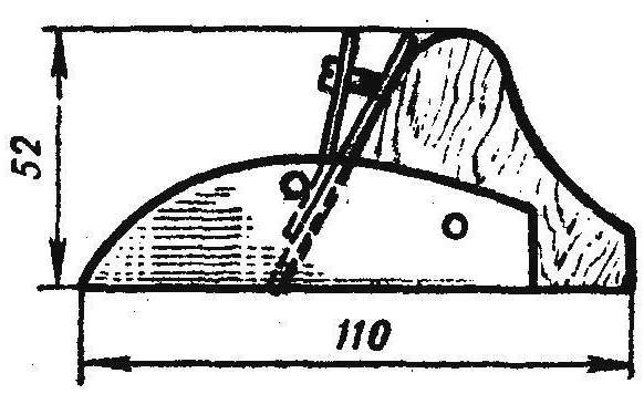 Чертеж рубанка из дерева