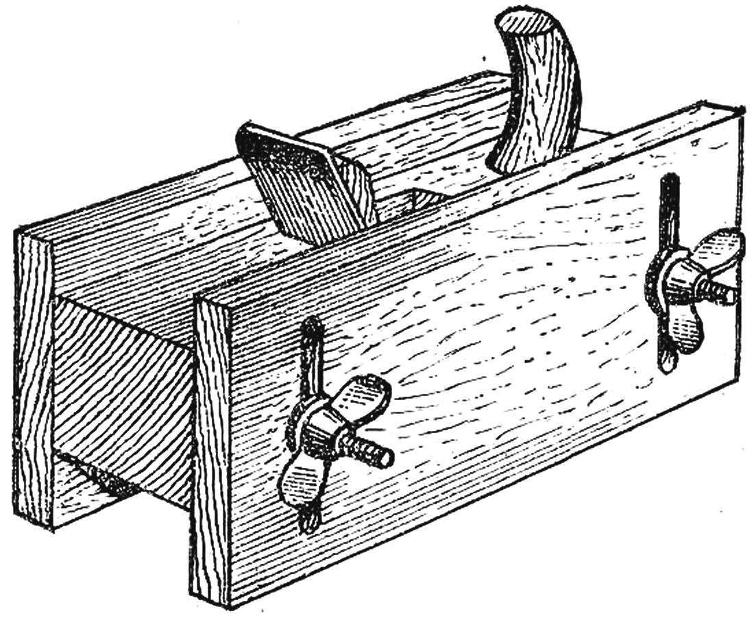 Чертеж рубанка из дерева