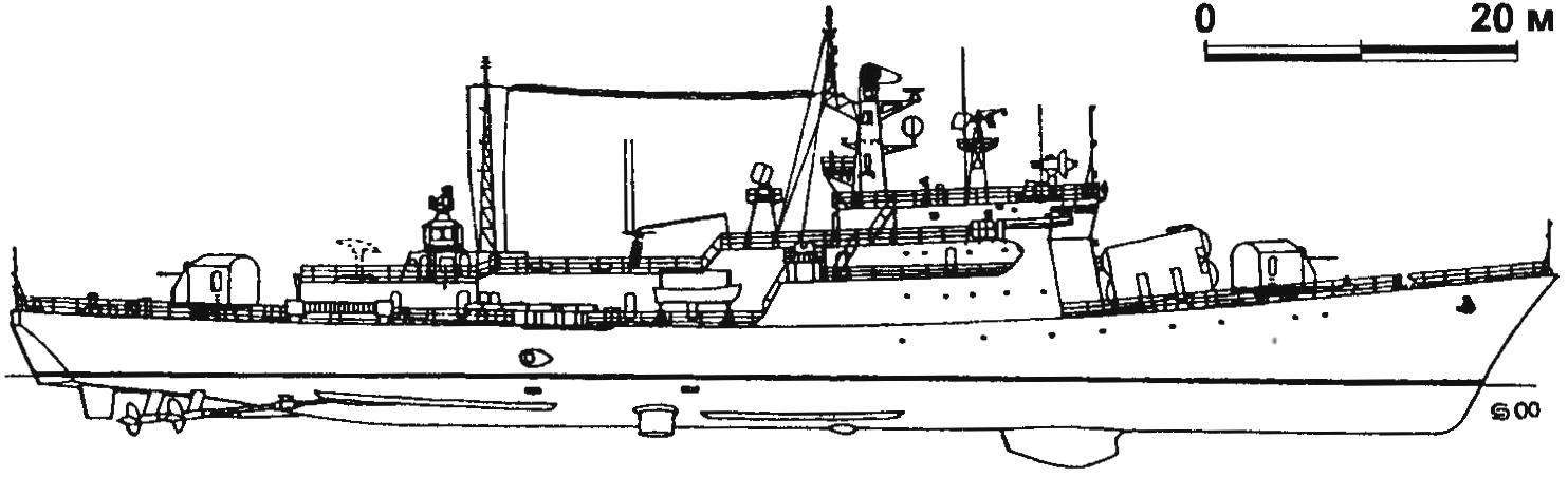 61. Фрегат «Аль-Хани» (проект 1159ТР), Ливня, 1986 г.