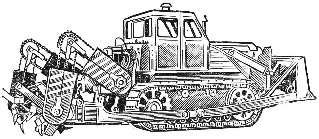 Fig. 5. Excavation and milling machine ZMF-230M for the development of frozen soils.
