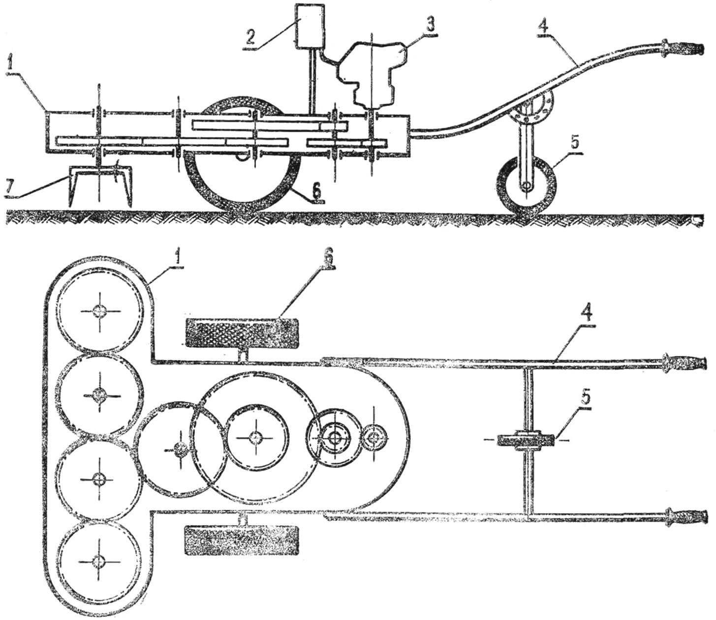 A GENERAL VIEW AND SCHEME OF MOTORYCLES MR-3-4