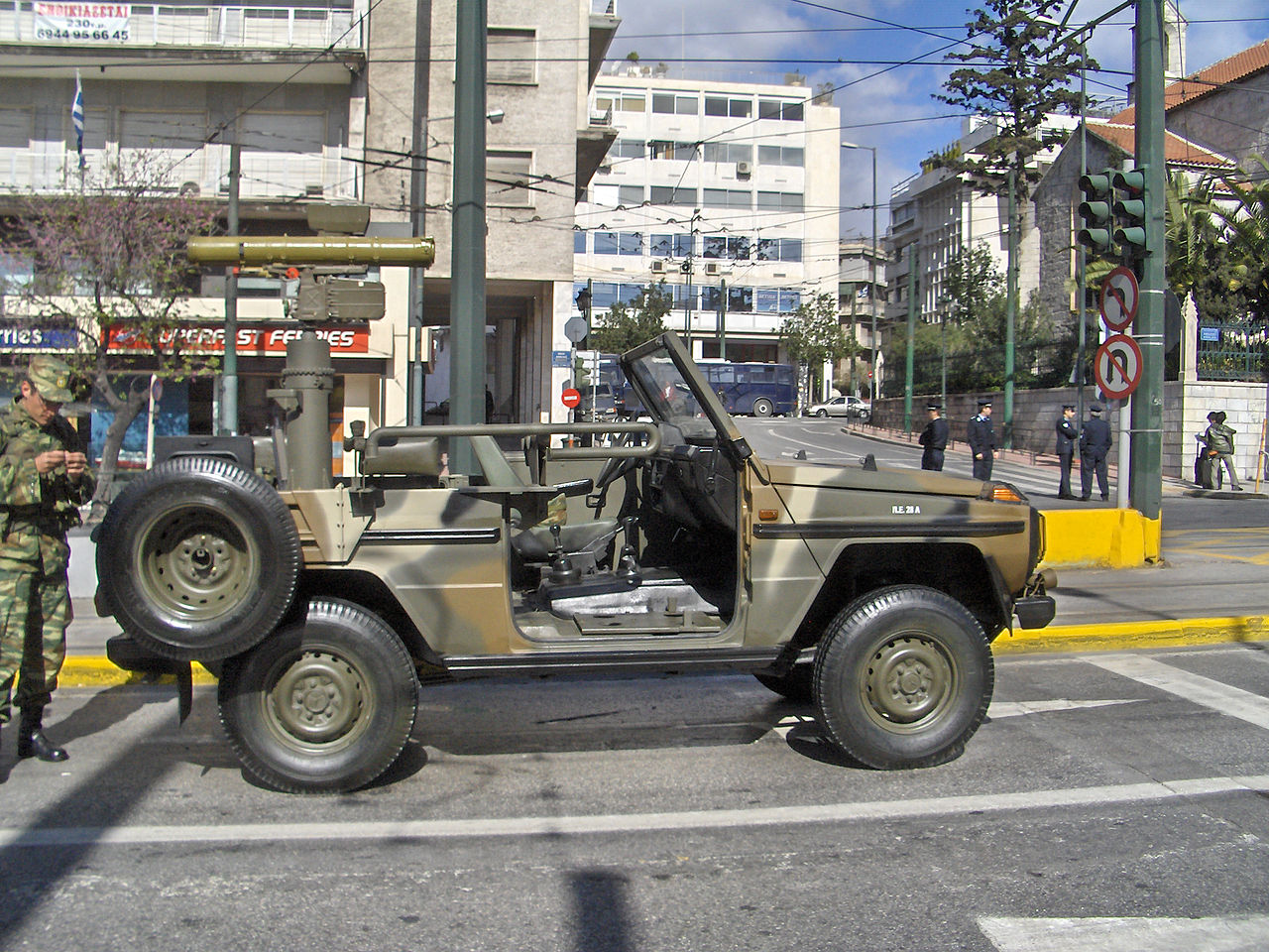 PU 9P135 mounted on the vehicle