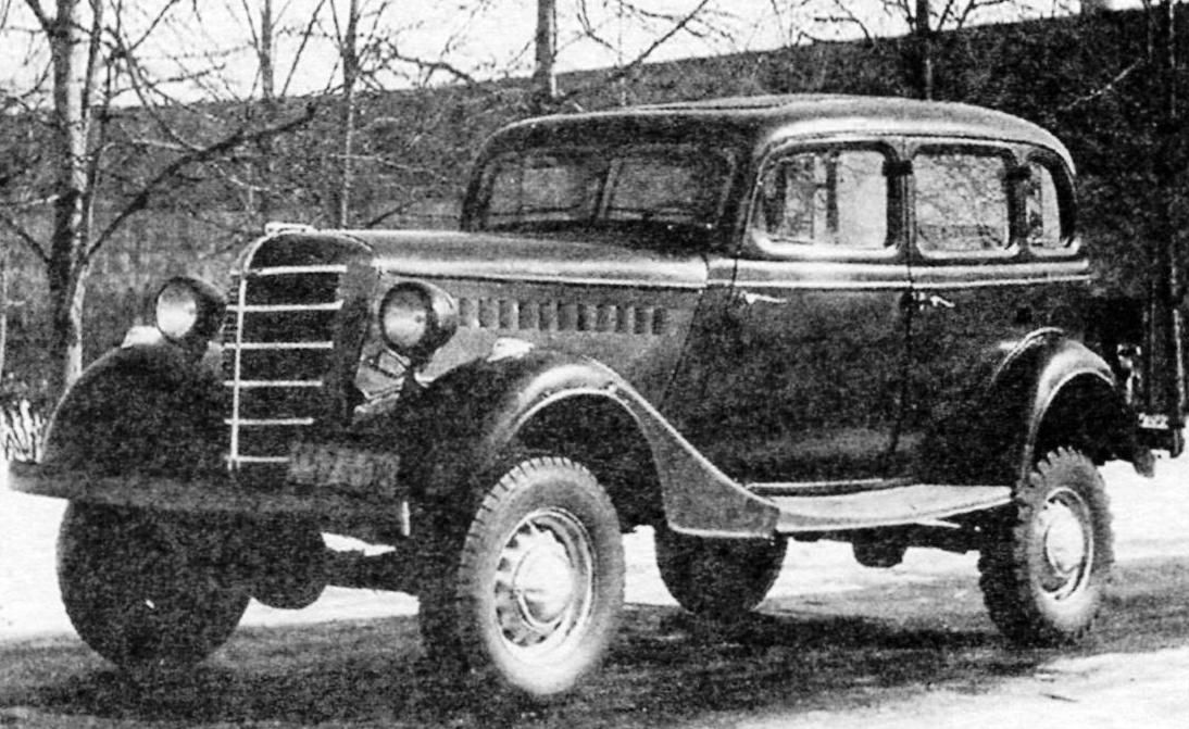 GAZ-61 - four-wheel drive vehicle with a closed body from 