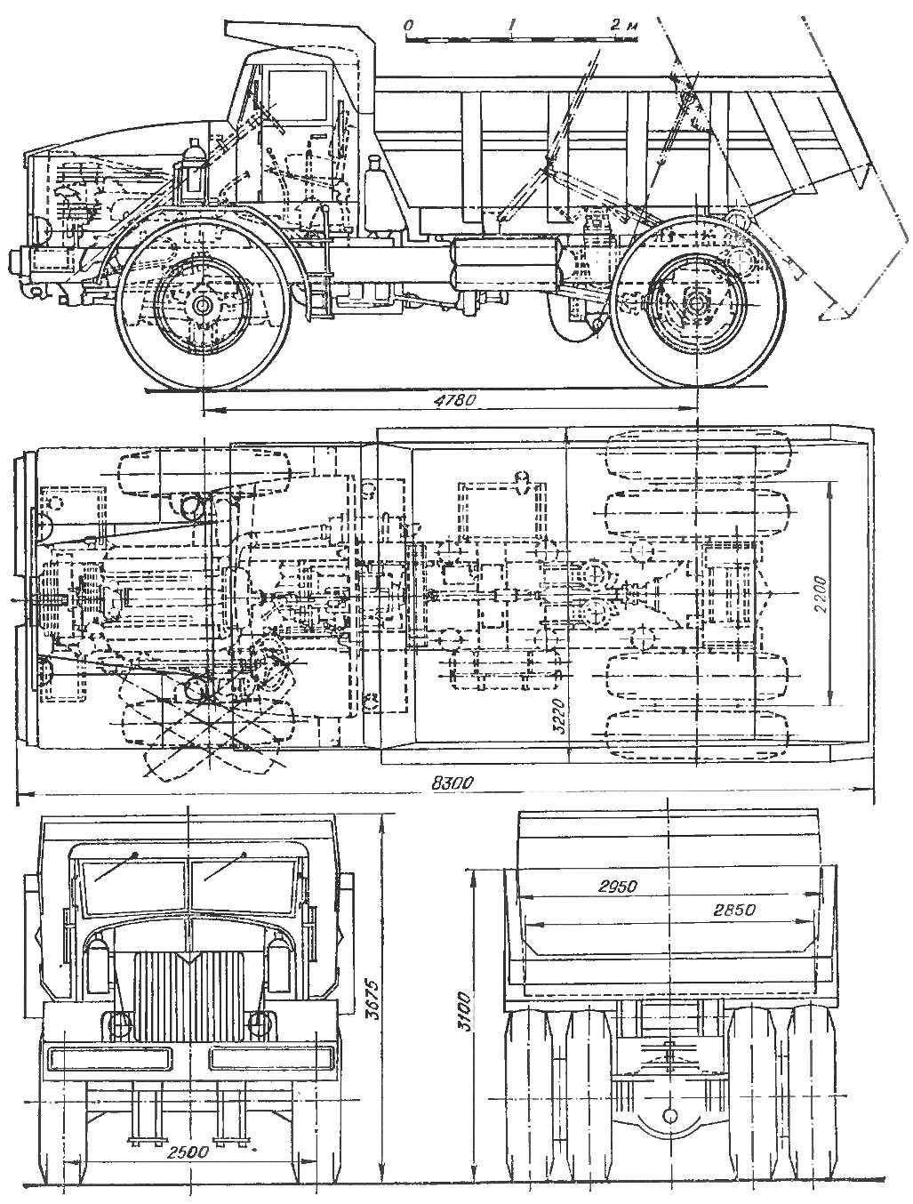 Масштабная модель маз 525