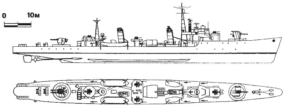 283. Escort destroyer 
