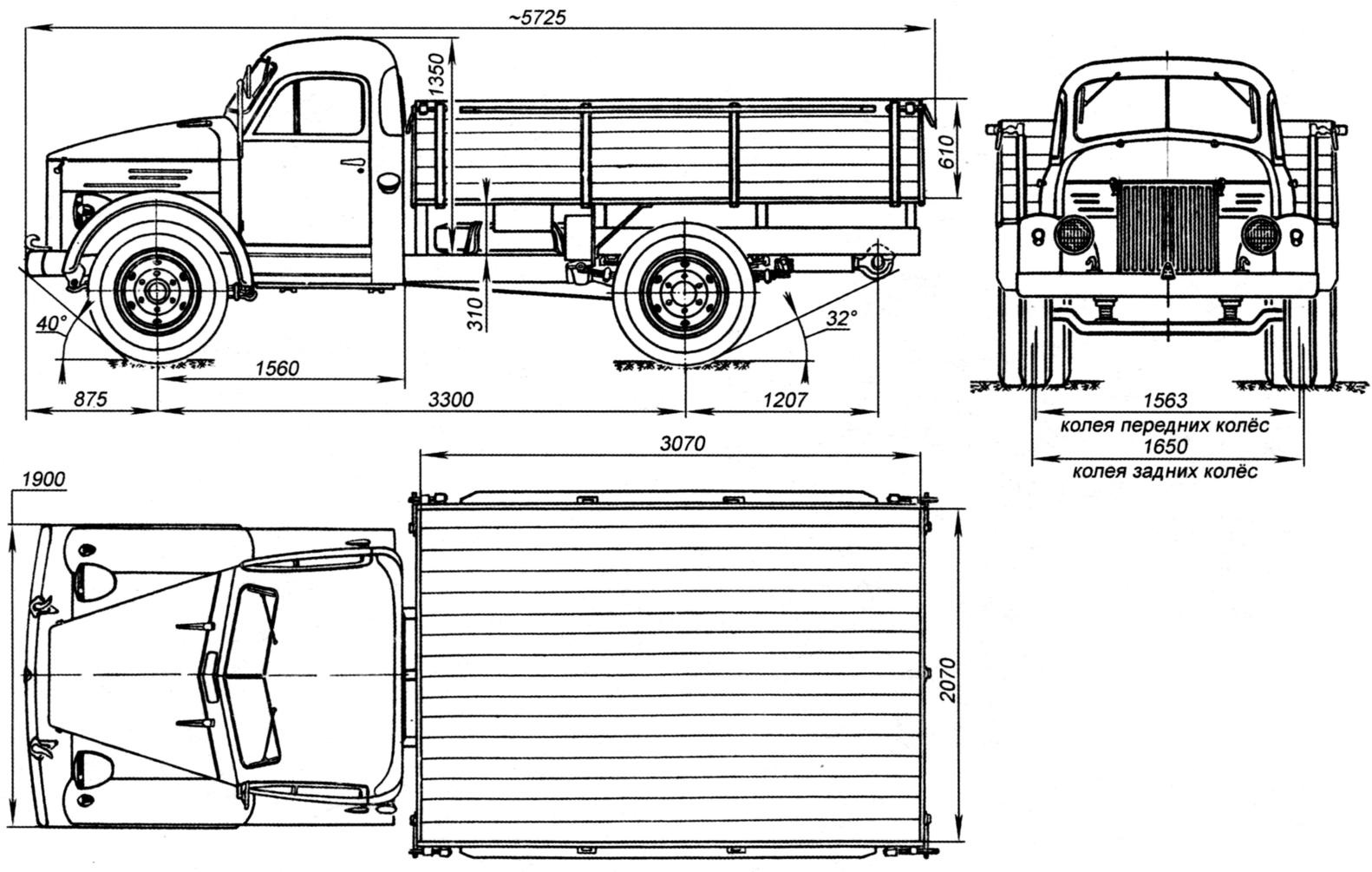 Truck Gorky automobile plant GAZ-51 AND