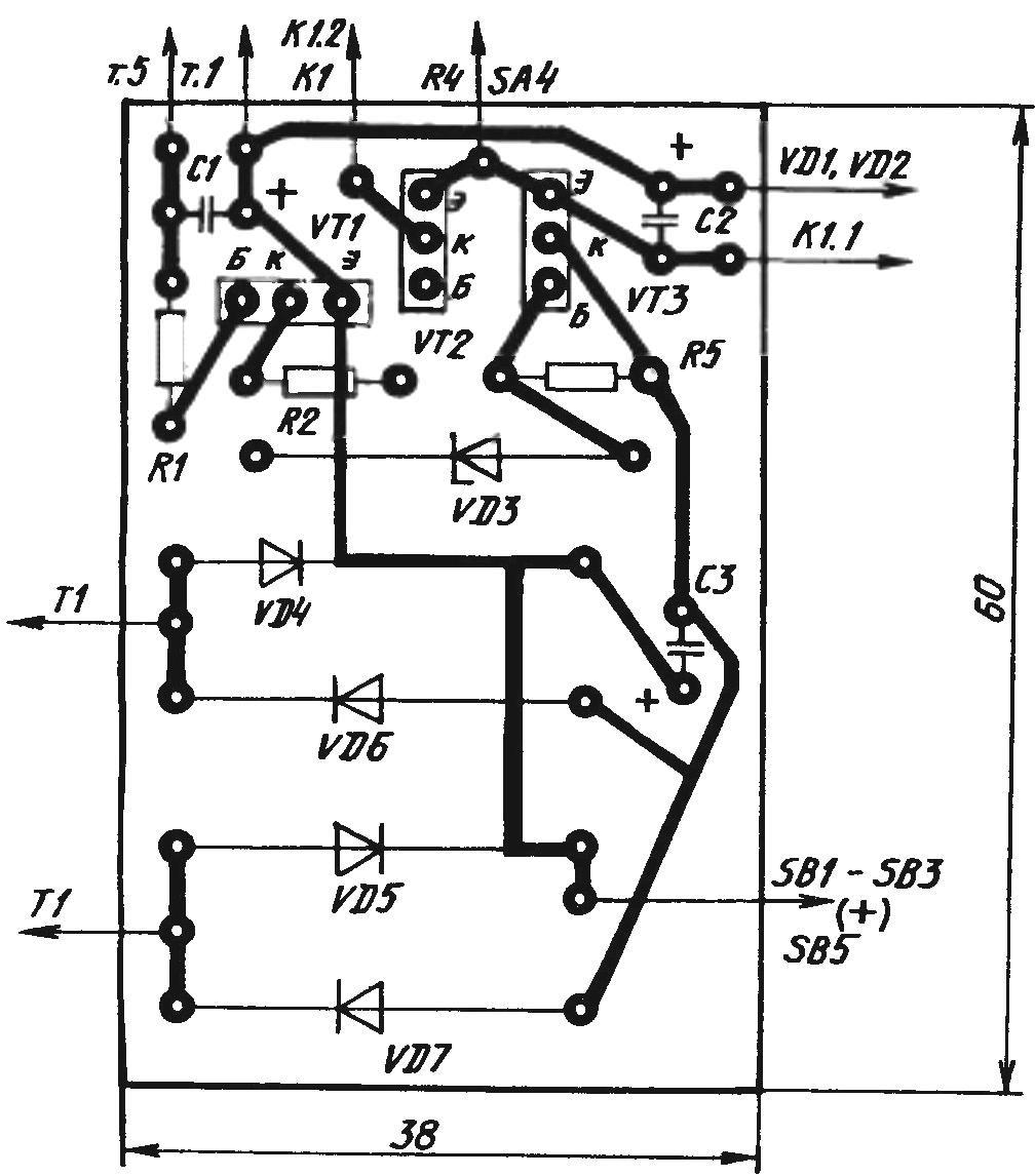 Topology of the printed circuit Board