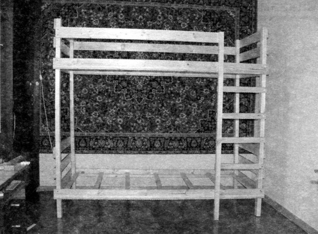 Bed frame, front view