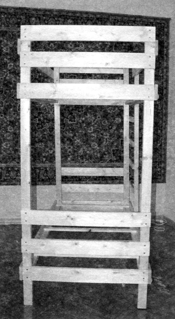 The bed frame, left-side view