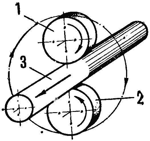 Fig. 4. Scraping off the rust