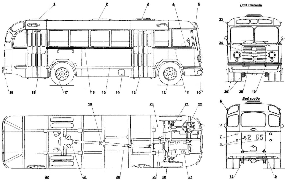 Городской автобус ЗиЛ-158