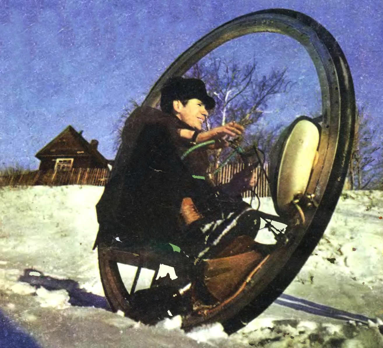 MOTORCYCLE INSIDE THE WHEEL