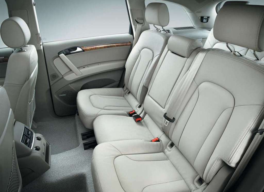The interior of the rear (second row seats)