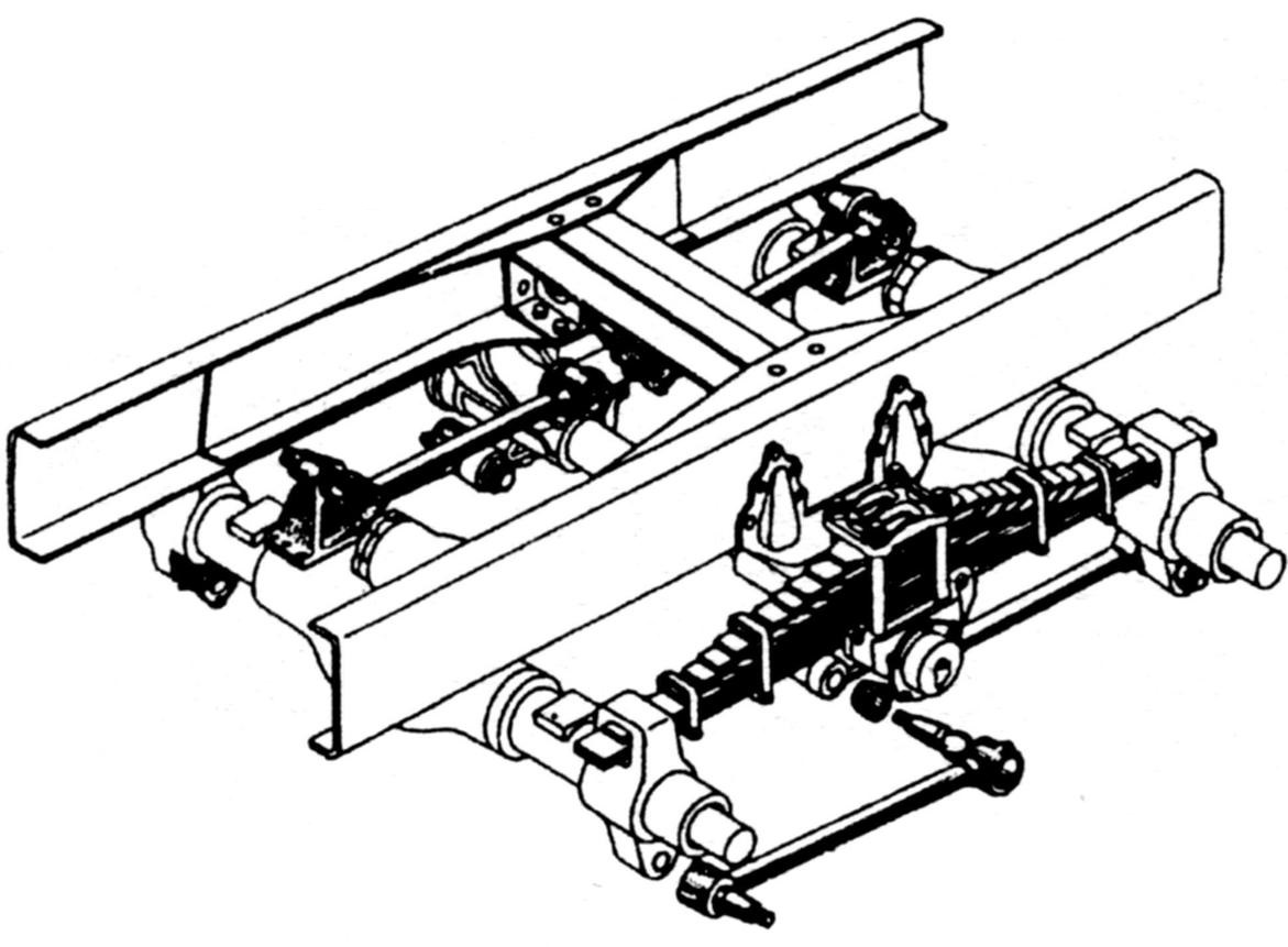 The balance of the rear suspension of the car
