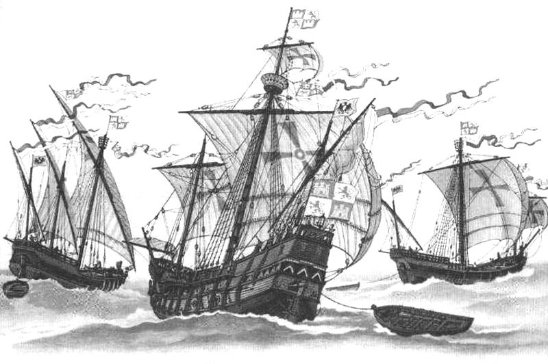 Судно экспедиции колумба. Каравелла Христофора Колумба. Корабль Христофора Колумба.