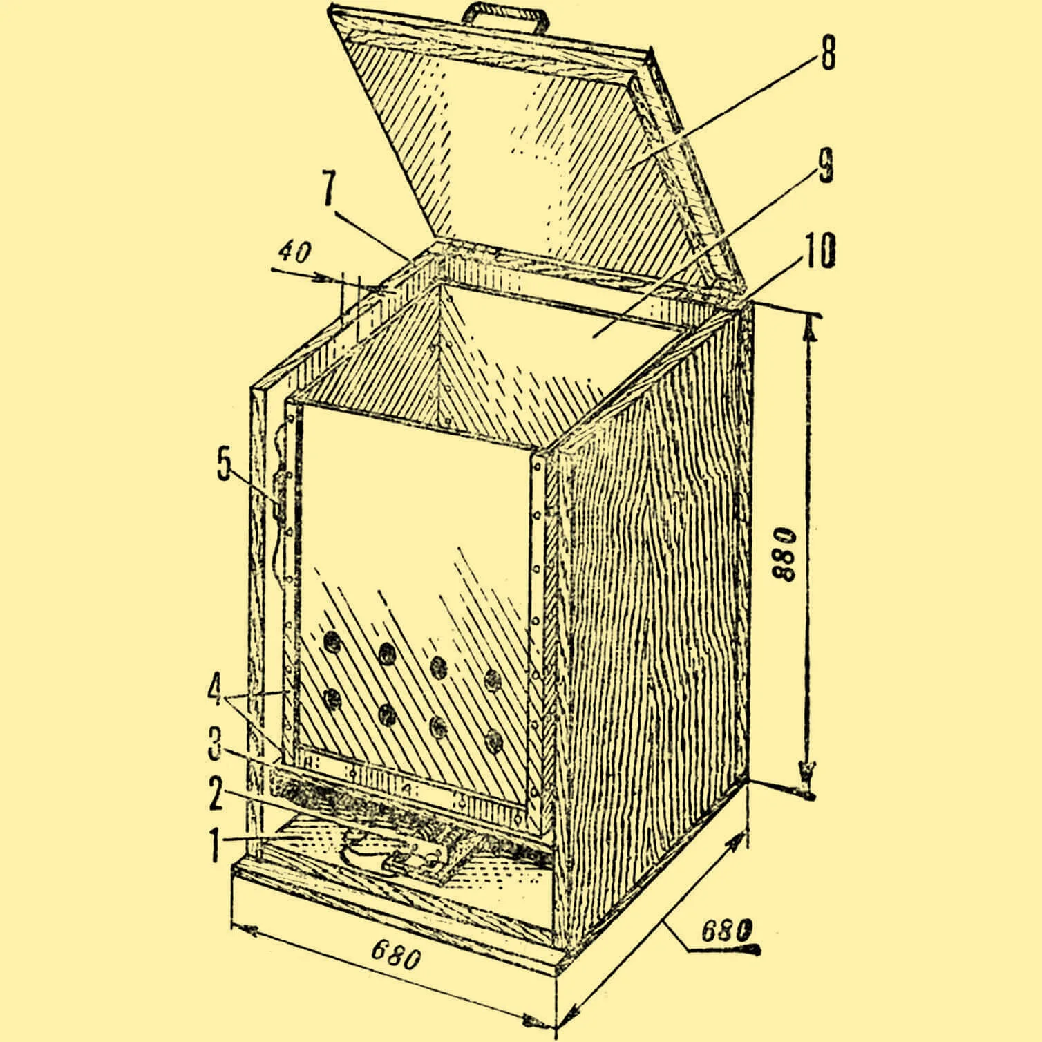 Міні-овочесховище на балконі: термостат своїми руками