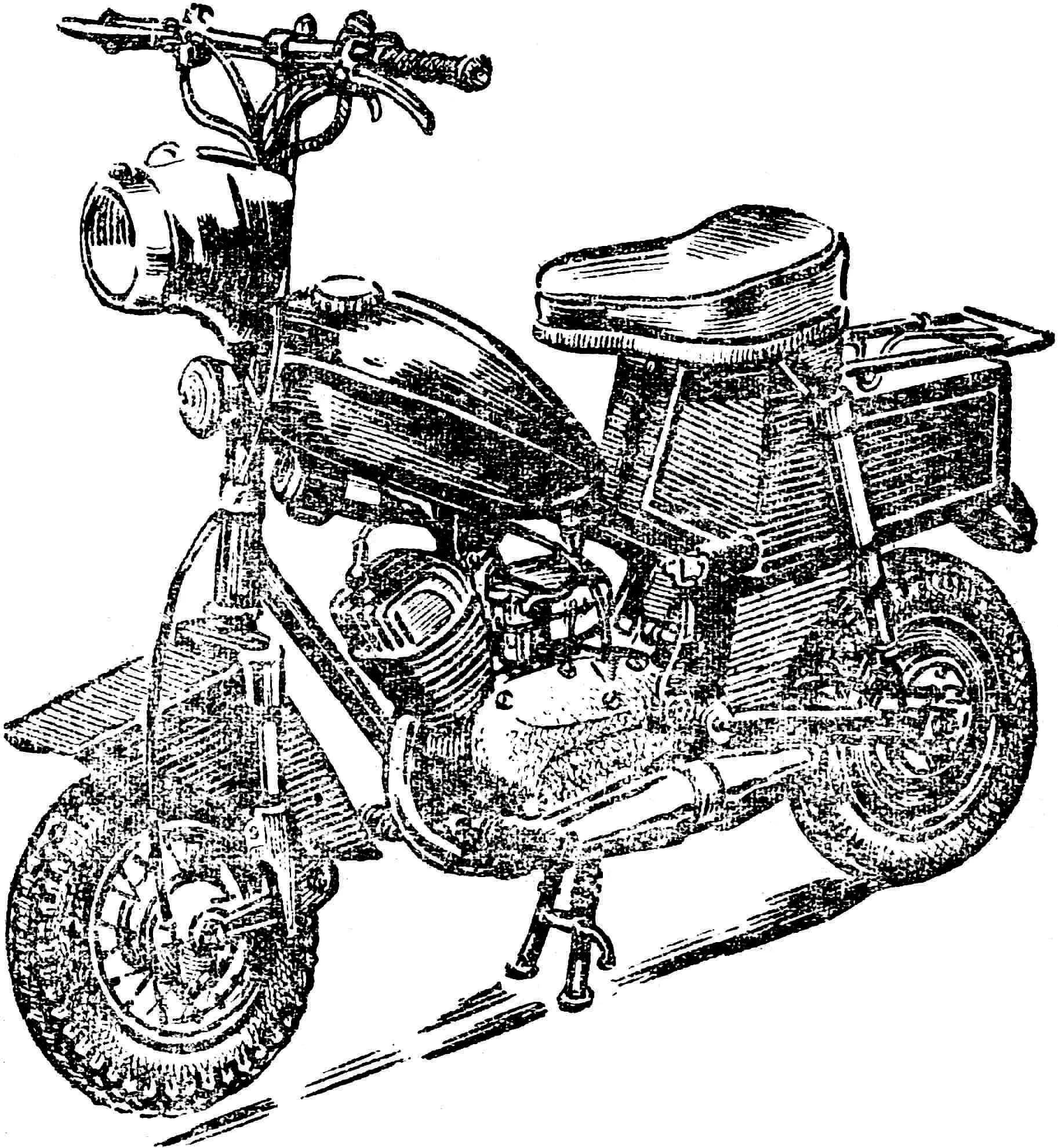 Мікромотоцикл Агидель: конструкція своїми руками DIY