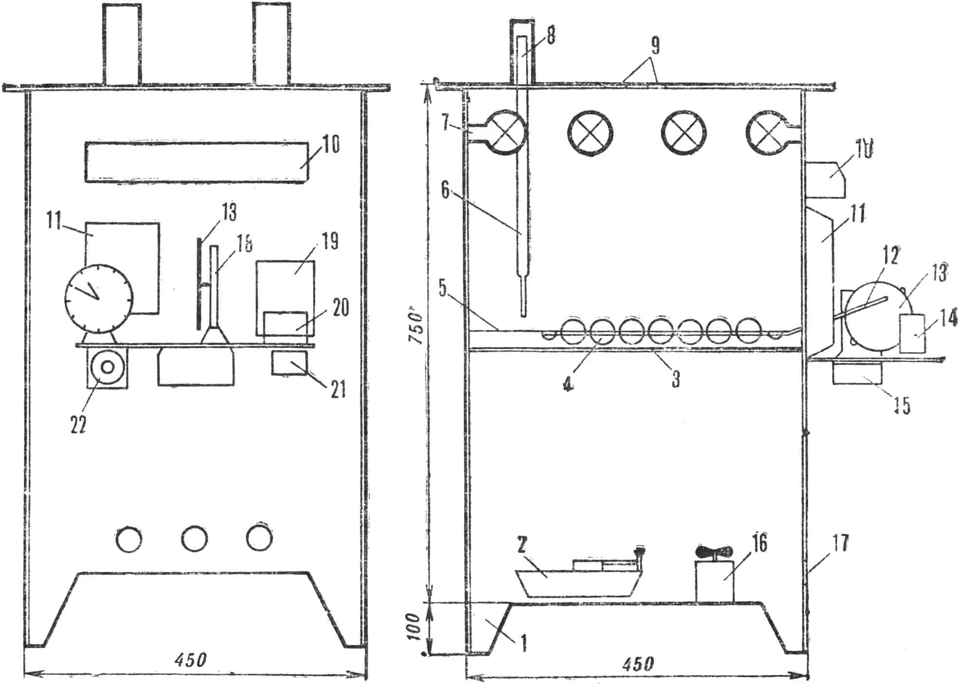 Рис. 1. Загальний вигляд інкубатора