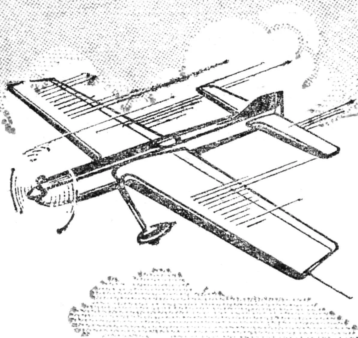 Аеромодель F2B: конструкція Станіслава Чеха 1983