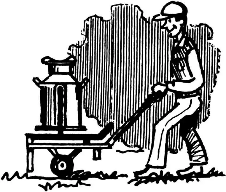 Візок для бідона: конструкція для поливу саду