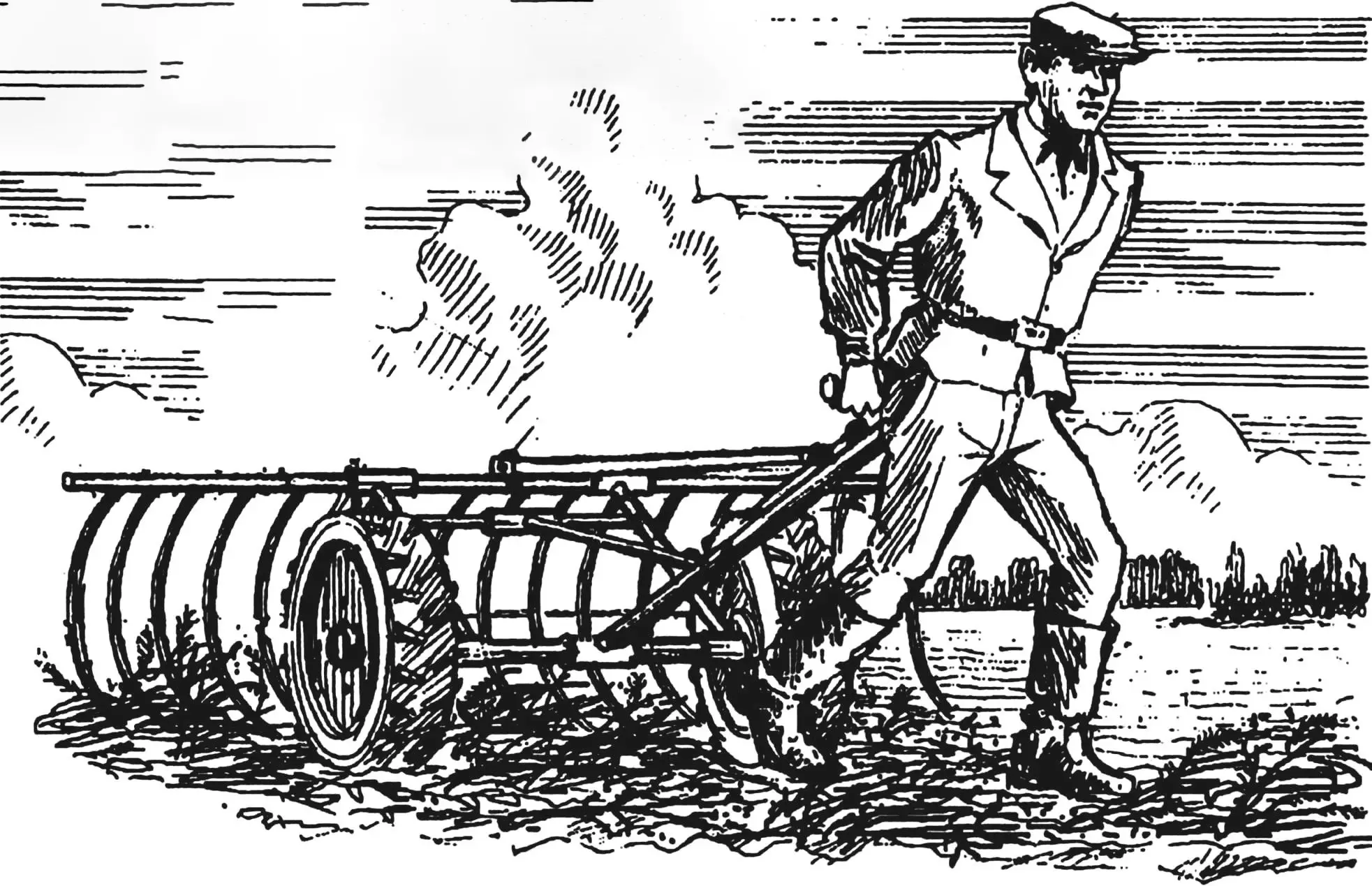 Саморобні колесні граблі для збирання сіна: інструкція