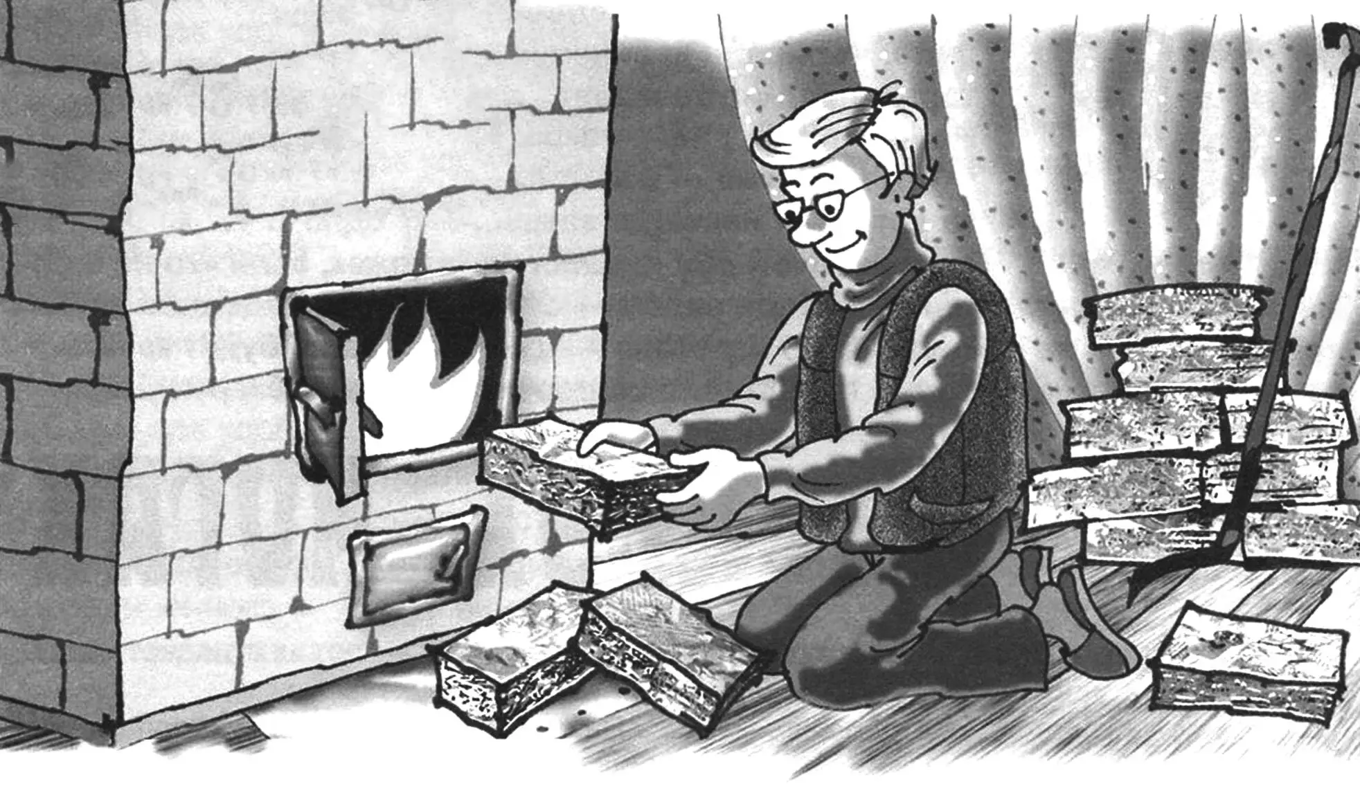 Прес для паливних брикетів з макулатури: схема, технологія