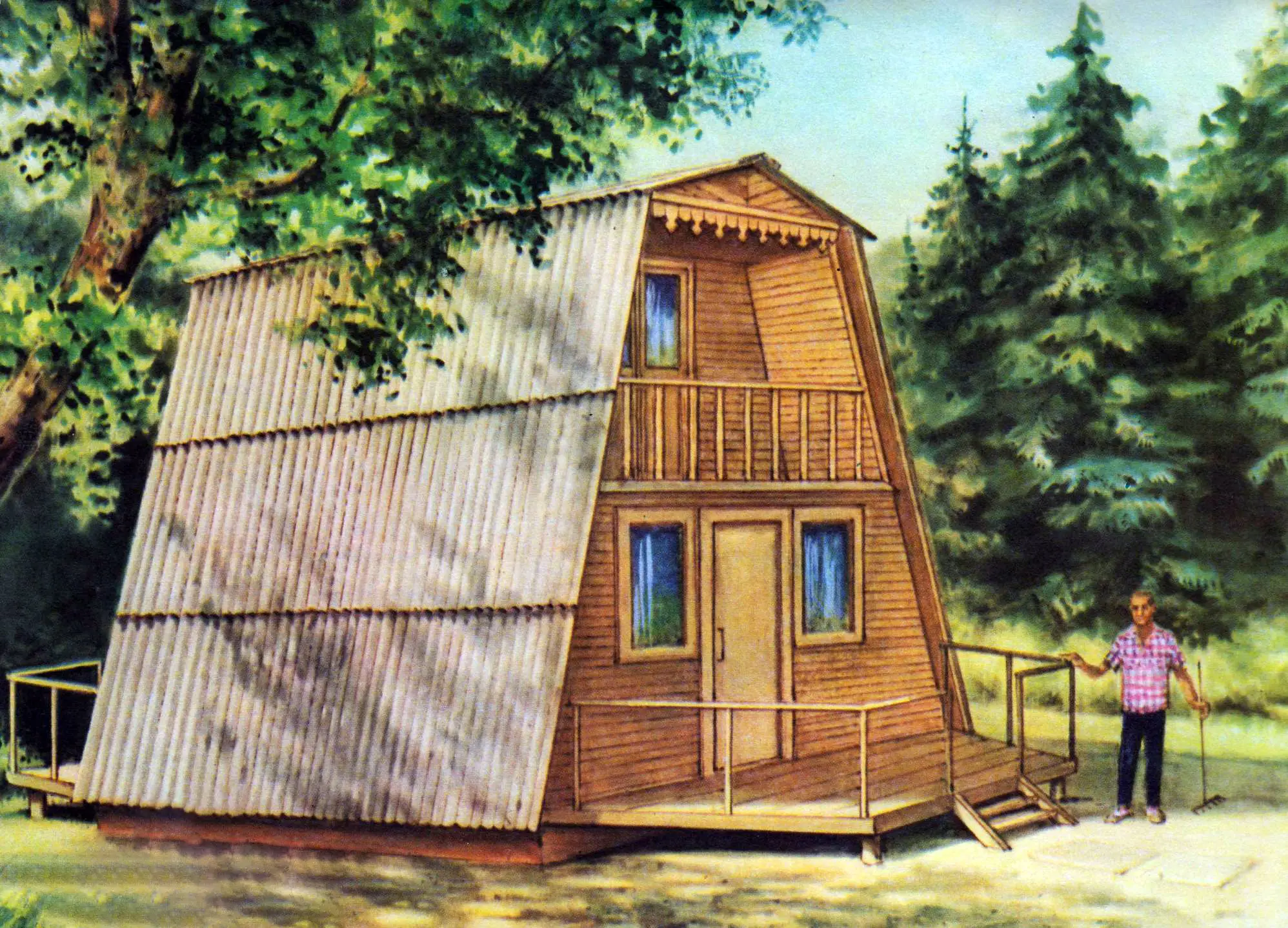 Садовий будинок «Теремок» — будівництво двоповерхової дачі