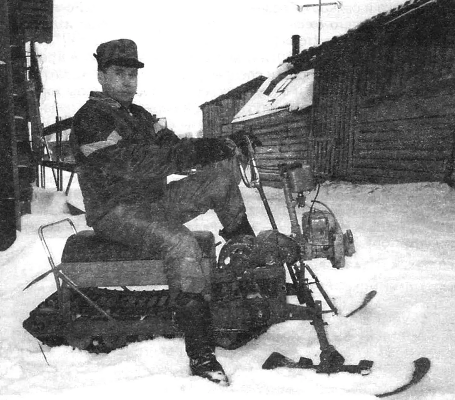 Мотонарти з бензопили «Урал»: саморобний снігохід