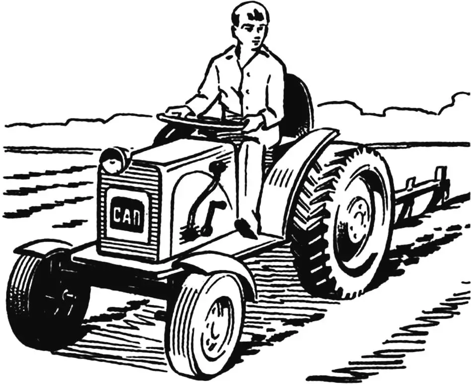 Мінітрактор «САП» Павлових: рама, мости, рульове, трансмісія