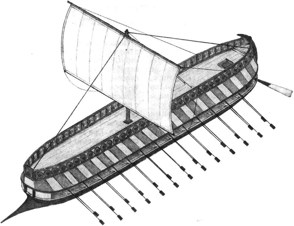 Фінікійське суднобудування: таранні лінійні кораблі