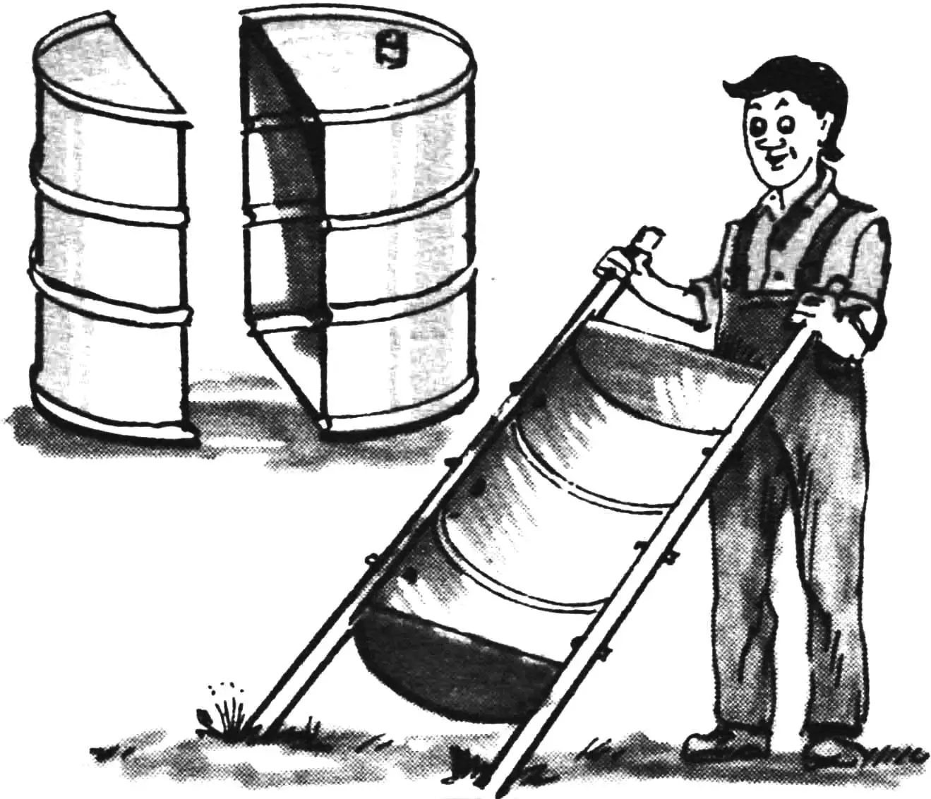 ИЗ БОЧКИ — НОСИЛКИ