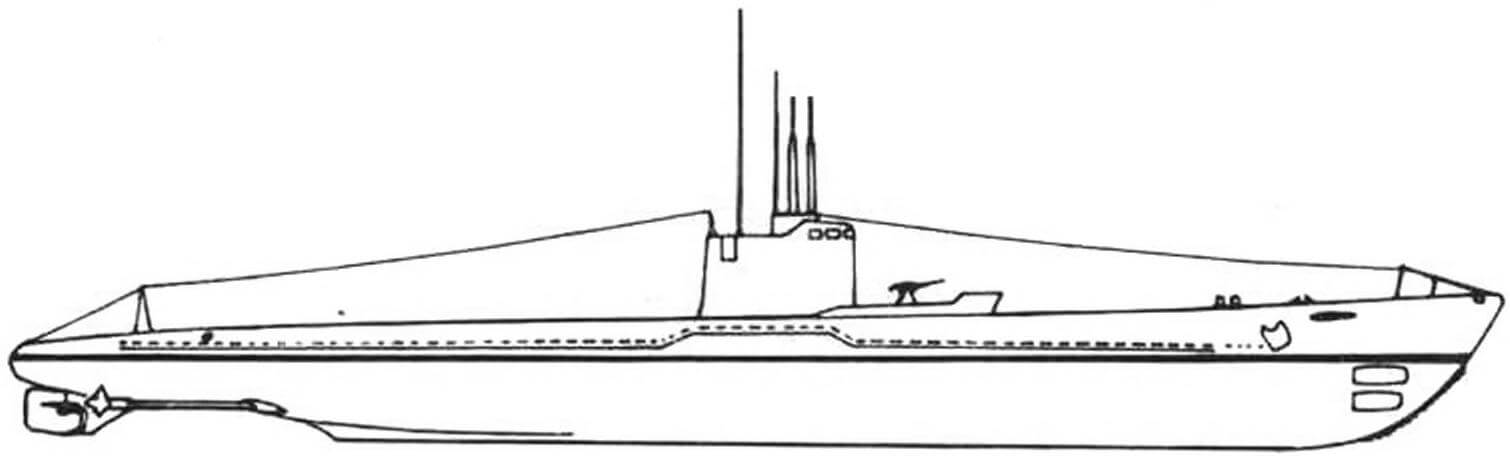 Средняя подводная лодка «Ro-109» ( Тип KS) (Япония, 1943 г.)