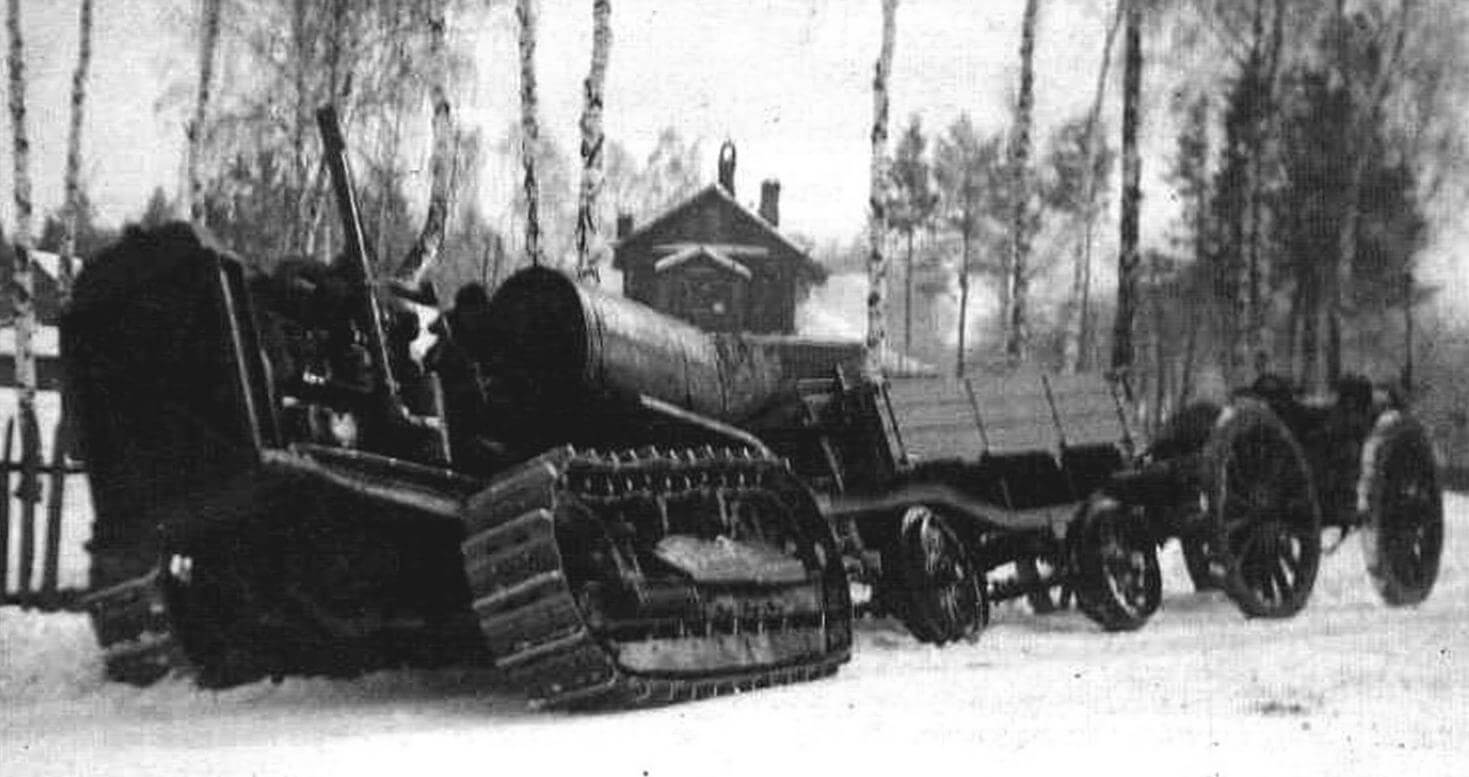 Авария быстроходного трактора «Сталинец-3». Госиспытания, зима 1931/32 г.