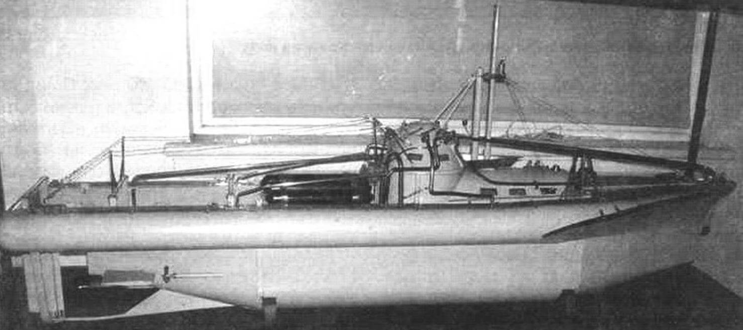 Модель последней Оршанской «диверсионной лодки» «Вэлфрейтер» Mk.III Д. Долфина