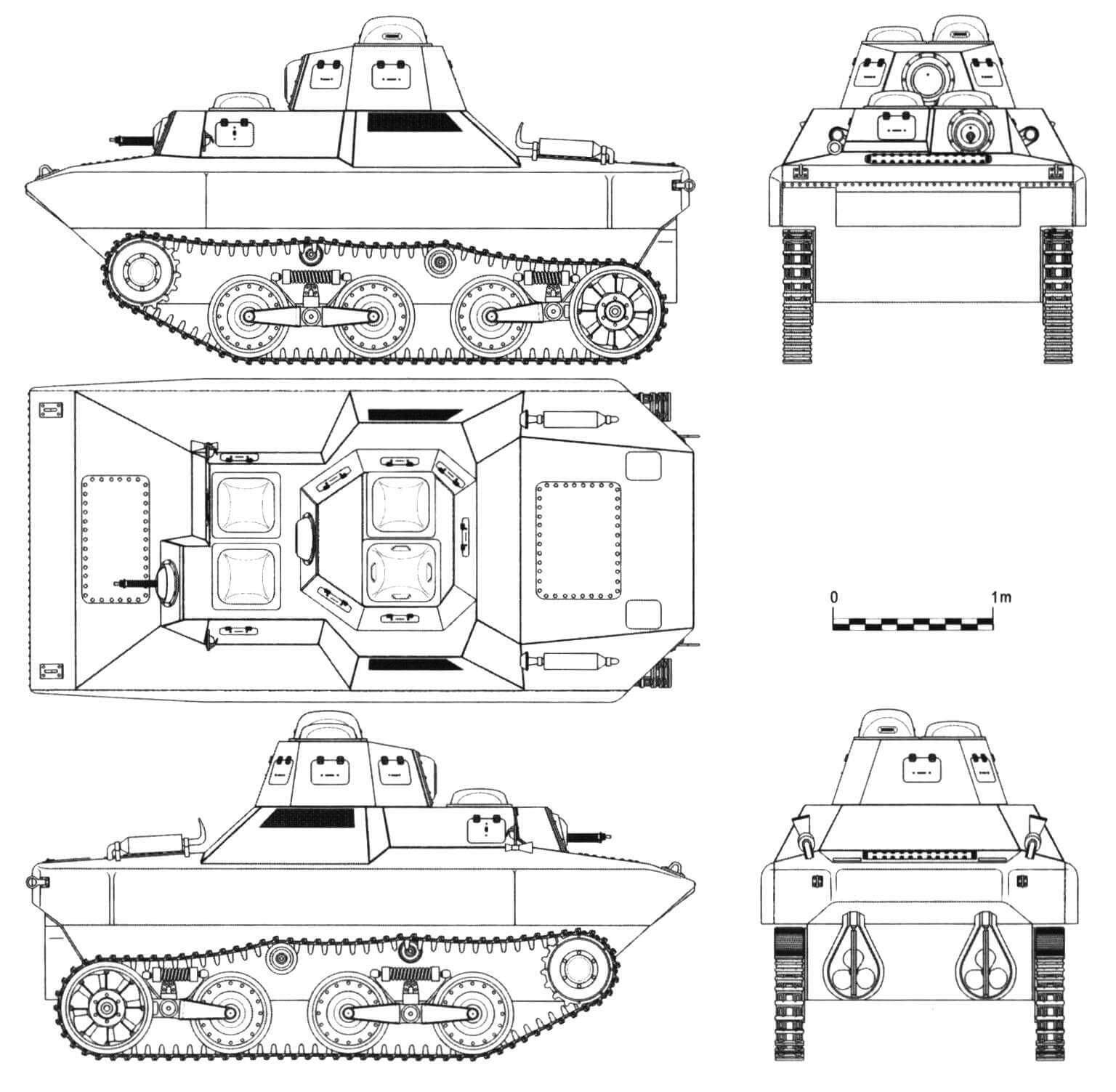 Плавающий танк фирмы «Мицубиси» SR III