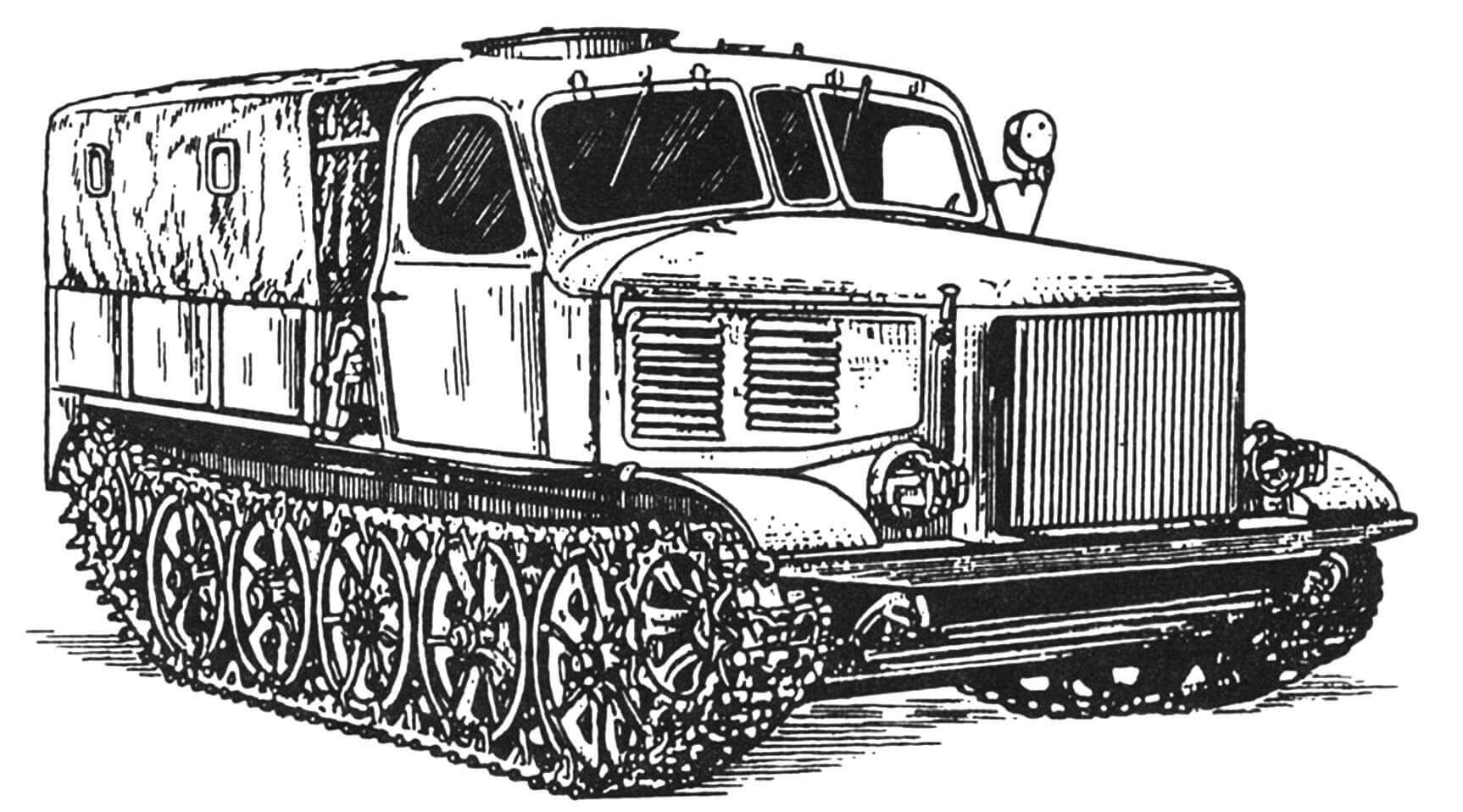 Гусеничный тягач АТ-Л 1947