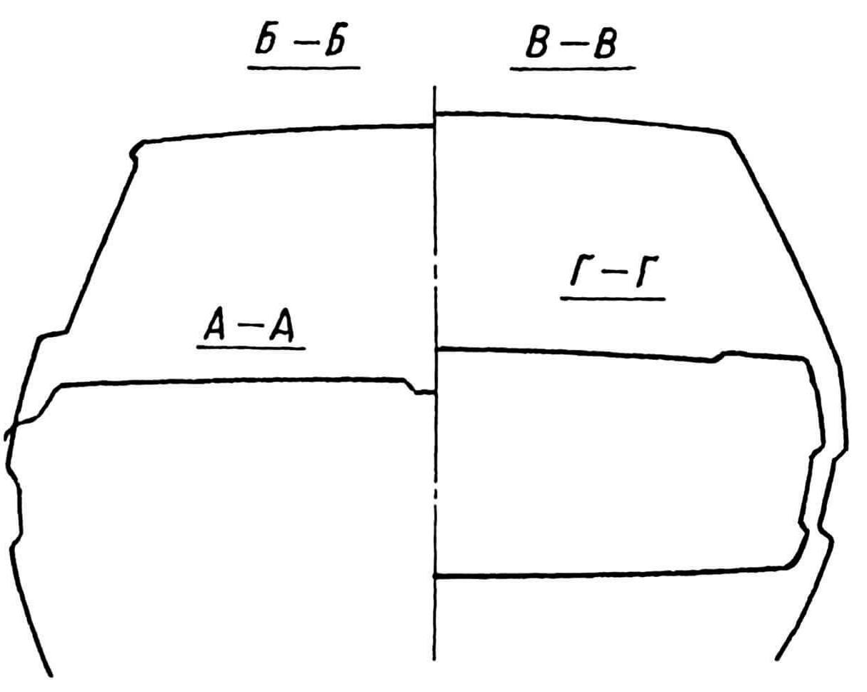 Общий вид автомобиля FIAT Х1/9: 1 — спойлер; 2 — крыша съемная; 3 — колесо запасное; 4 — решетка радиатора; 5 — фара убирающаяся; 6 — панели номерных знаков; 7 — блок задних фонарей; 8 — крышка заднего багажника; 9 — эмблемы фирмы; 10 — надпись «X1/9»; 11 — решетки вентиляционные; 12 — крышка переднего багажника.