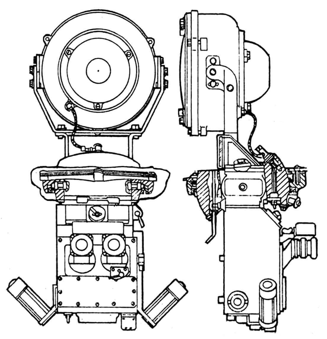 Комбинированный прибор наблюдения ТКН-3 командира машины.