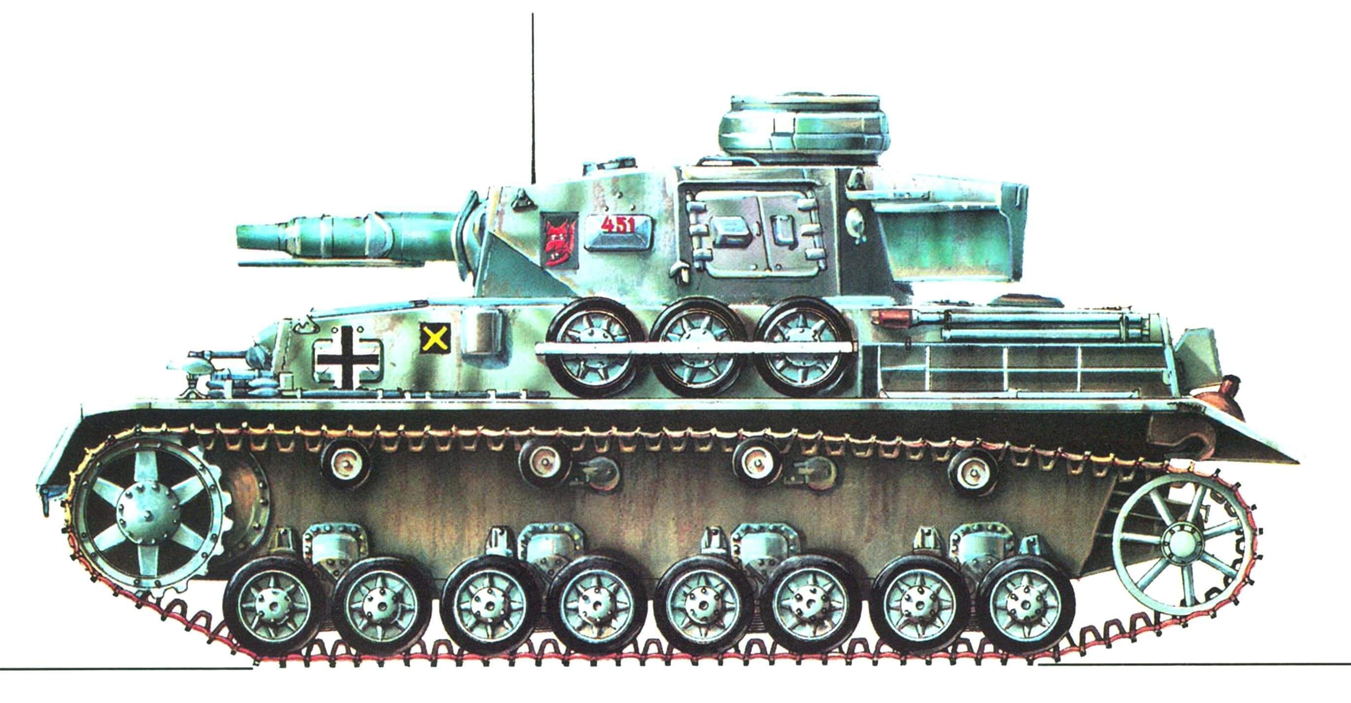 Pz.Kpfw.IV Ausf.F1. 5-я танковая дивизия (5.Panzer Divizion), Восточный фронт, 1941-1942 год.