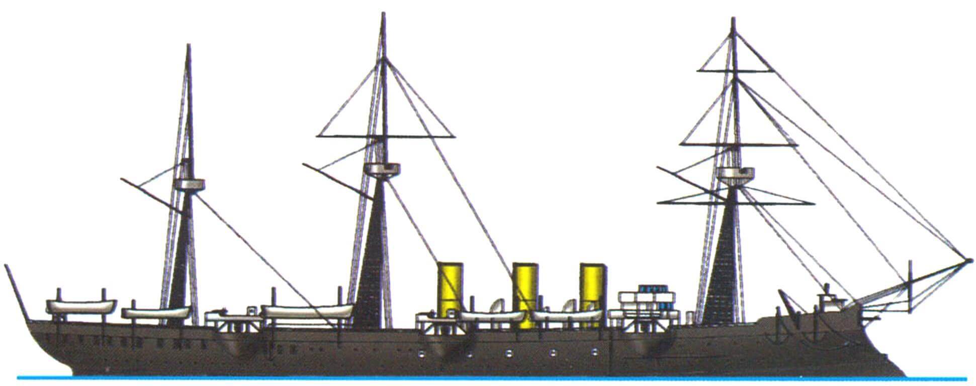 Бронепалубный крейсер «Амираль Сесиль» (Фракция, 1890 г.)