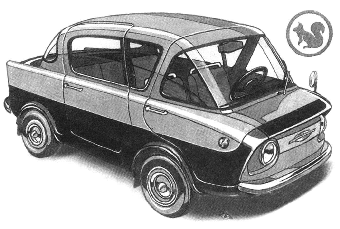 Городская и сельская модификации компактного автомобиля "Белка" конструкции Ю.А. Долмаювского в 1950-е годы были основными претендентами на запуск их в серию в качестве отечественного народного автомобиля. Однако в серию пошли не они..