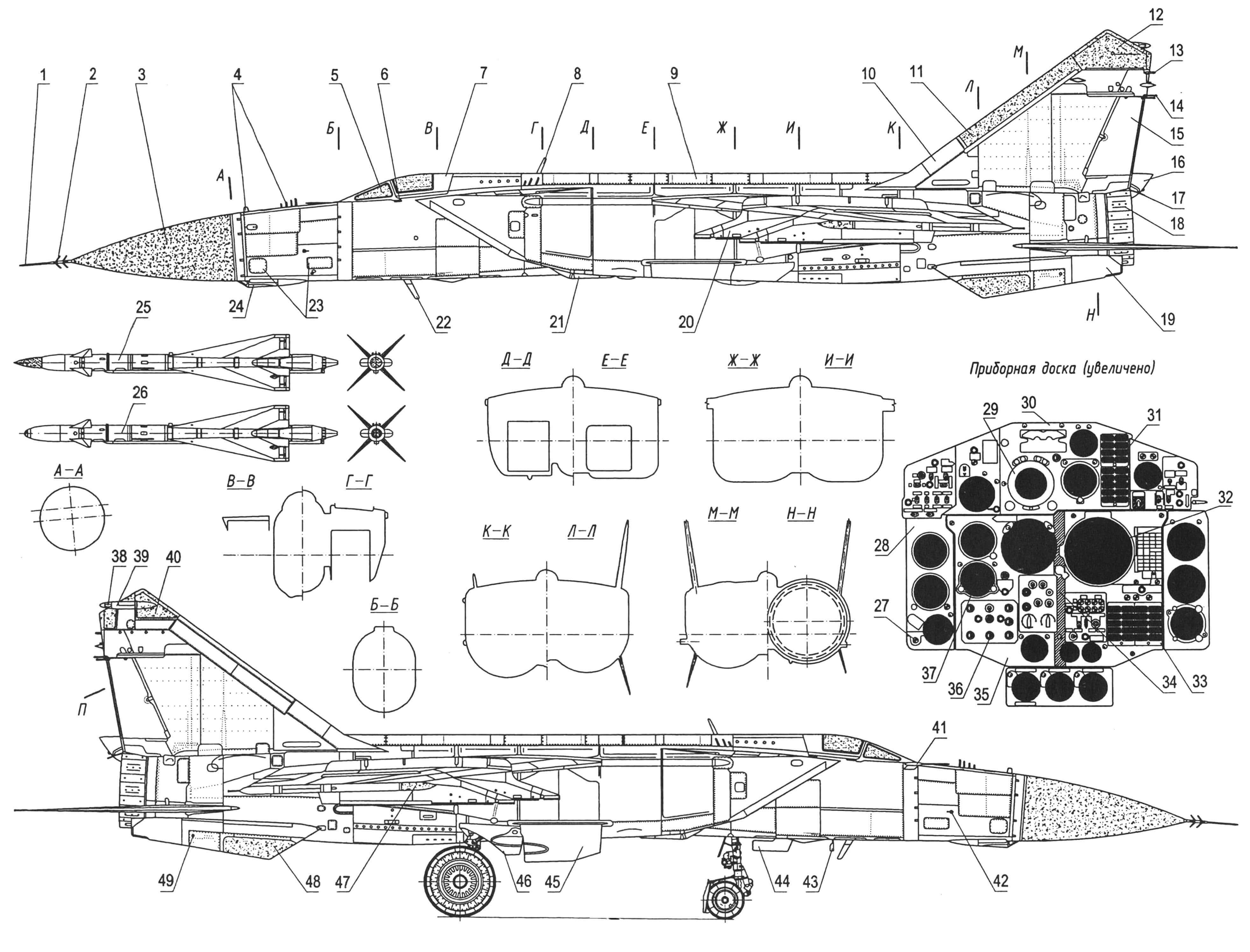 Истребитель-перехватчик МиГ-25ПДС