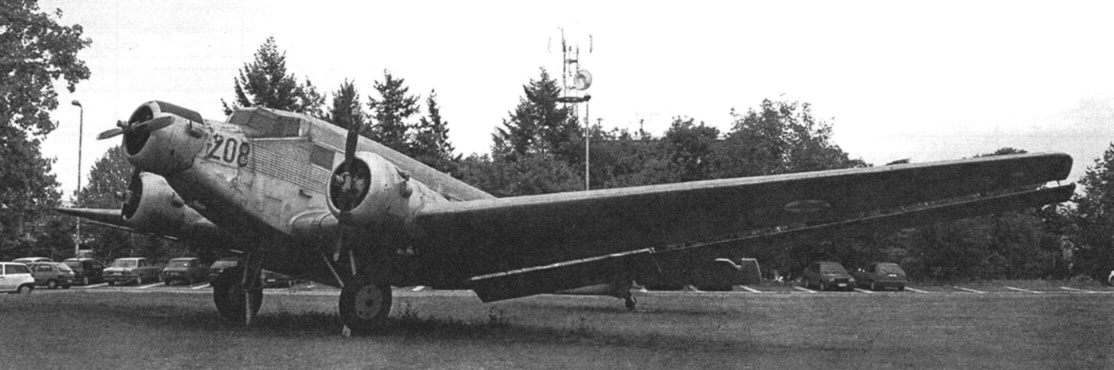 Ju-52 в послевоенные годы использовались в военнотранспортной и гражданской авиации Югославии