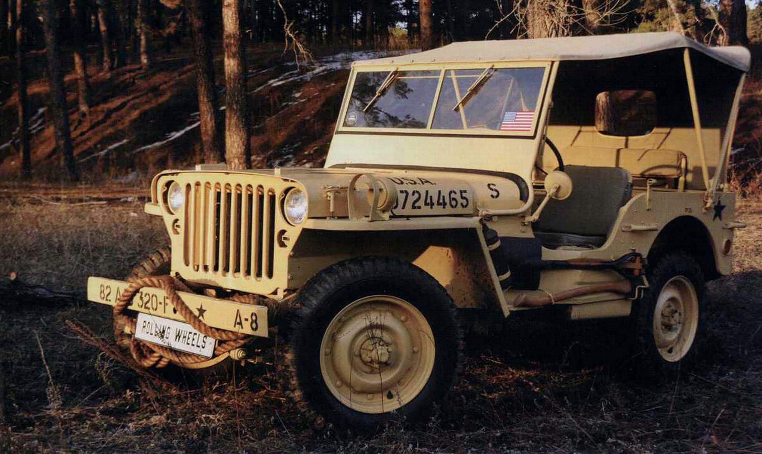 Willys МВ 1942 года выпуска, из частной коллекции. Восстановлен до оригинального заводского состояния энтузиастами автомобильной старины в Самаре