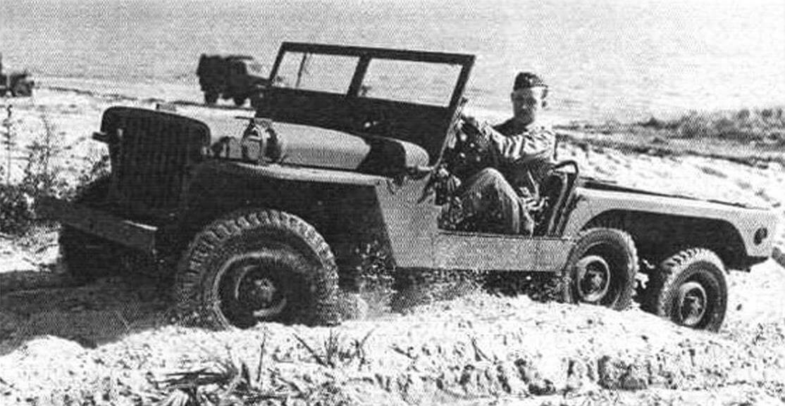 Опытный образец 3/4-тонного Willys МВ с колесной формулой 6x6 (1943 год)