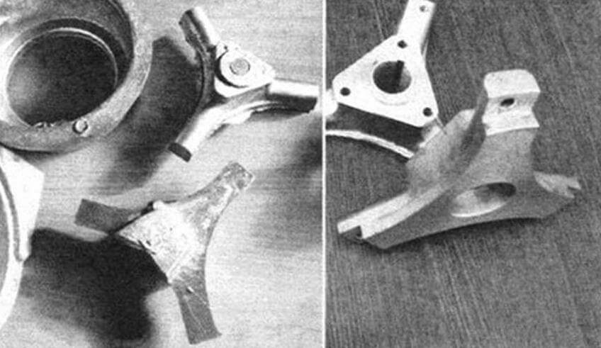 В качестве основы для колесных дисков можно использовать алюминиевые заготовки «три луча» (слева - литейная заготовка, справа-деталь после мехобработки)