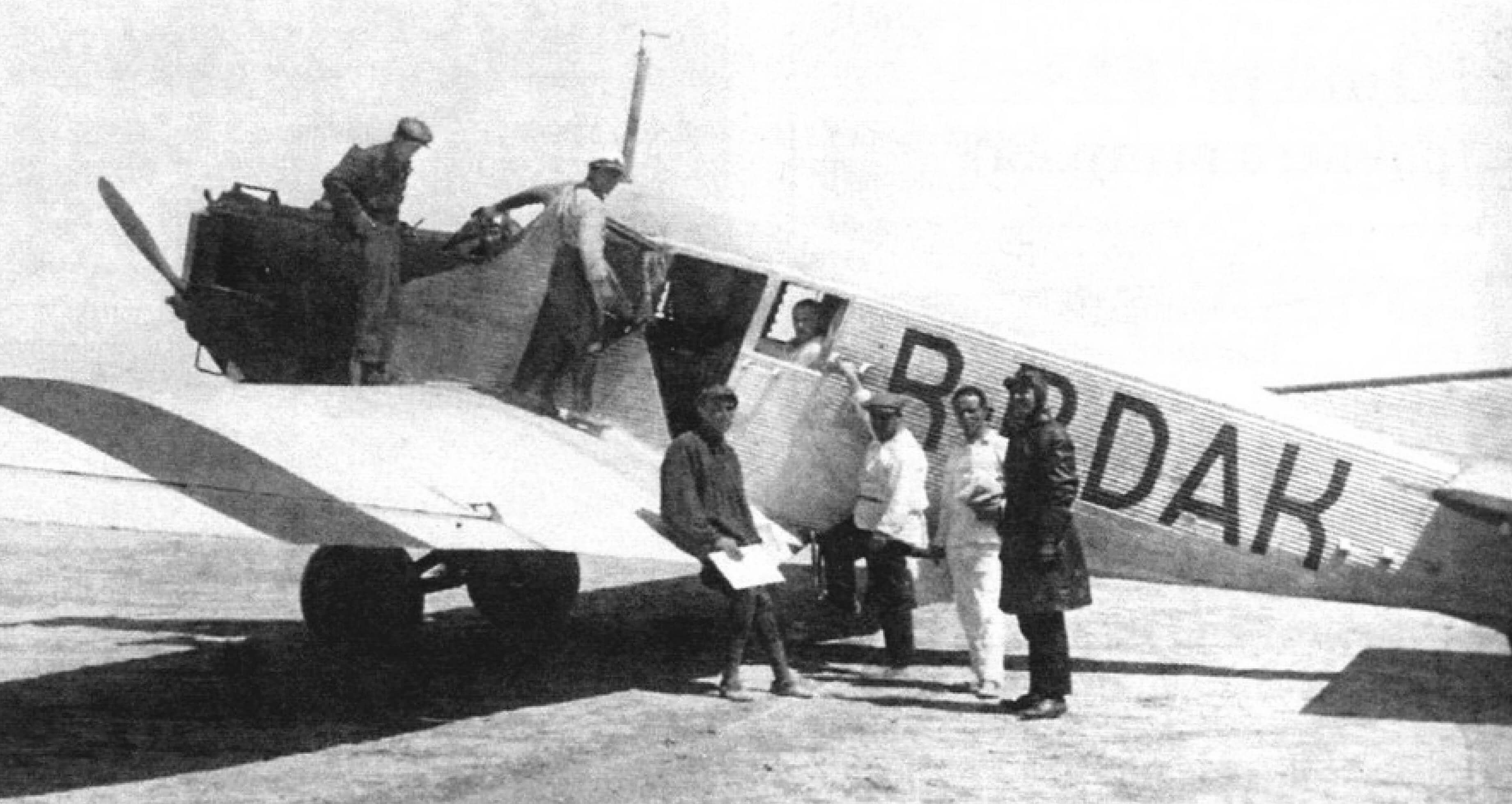 Ю-13 «Добролета» на аэродроме в Термезе, 1928 г.