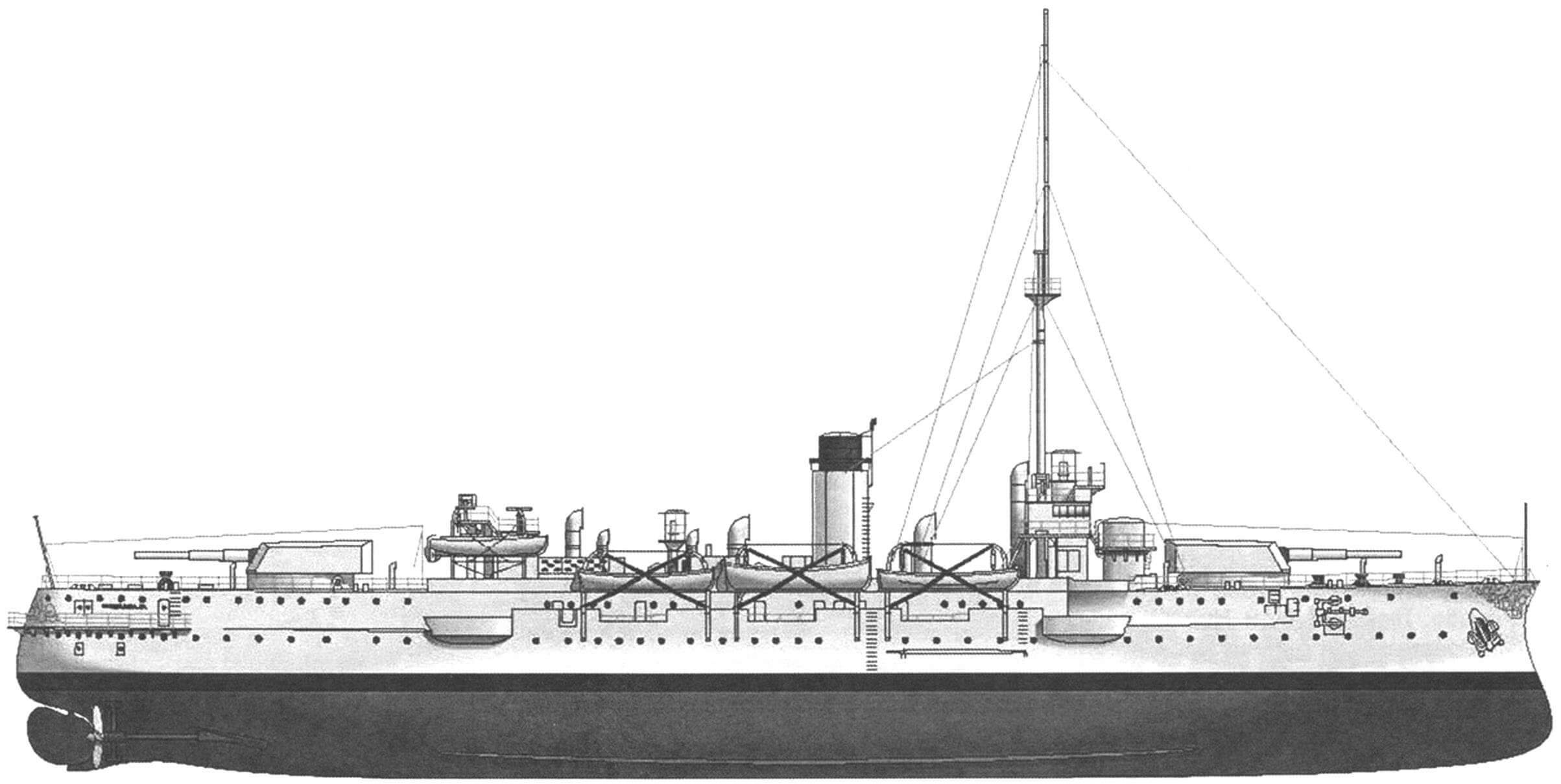 Корабль береговой обороны «Сурабая» (вид на период Второй мировой войны)