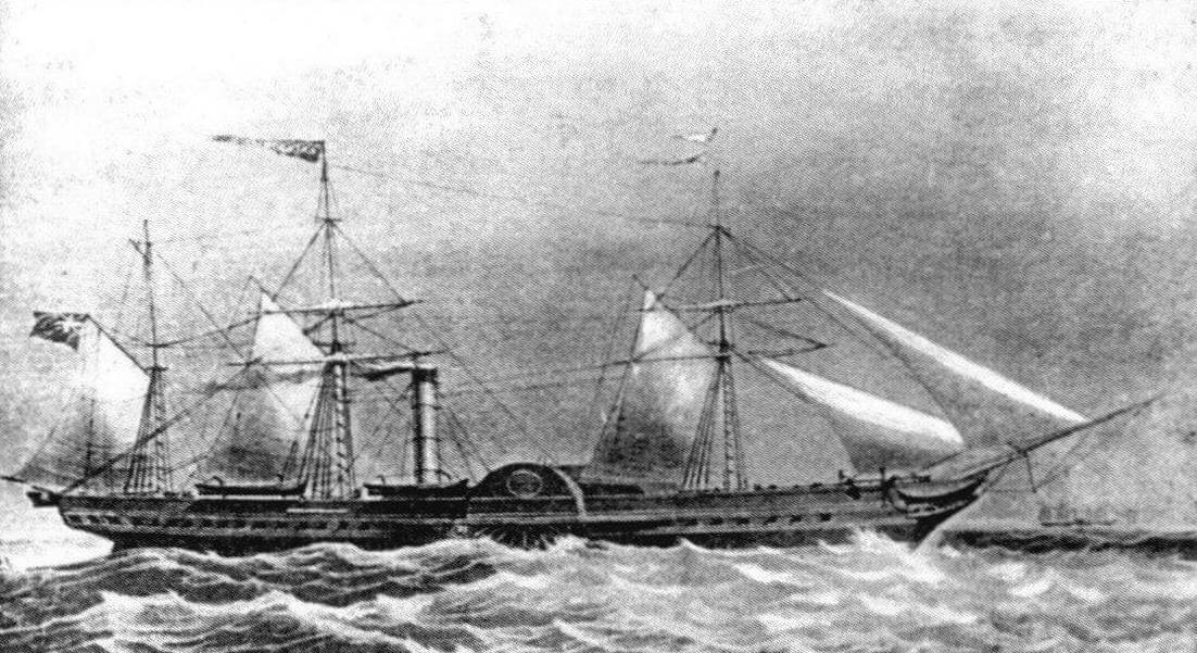 Лайнер «Каледония». В 1850 году судно было приобретено Испанией